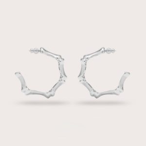 BAMBU EARRING - ANTIQUE SILVER