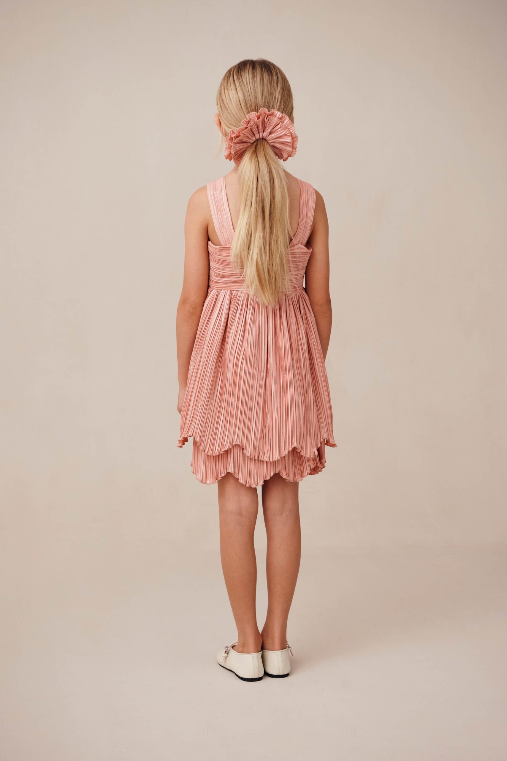 KIDS ROSALIE DRESS - PETAL PINK - Image 6