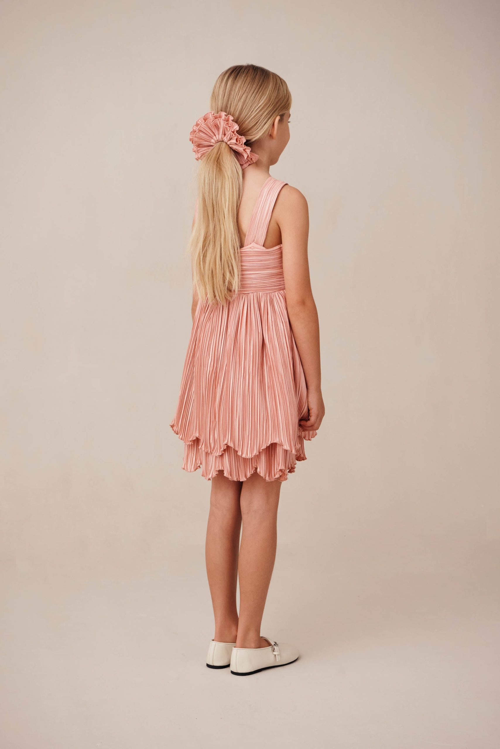 KIDS ROSALIE DRESS - PETAL PINK - Image 5