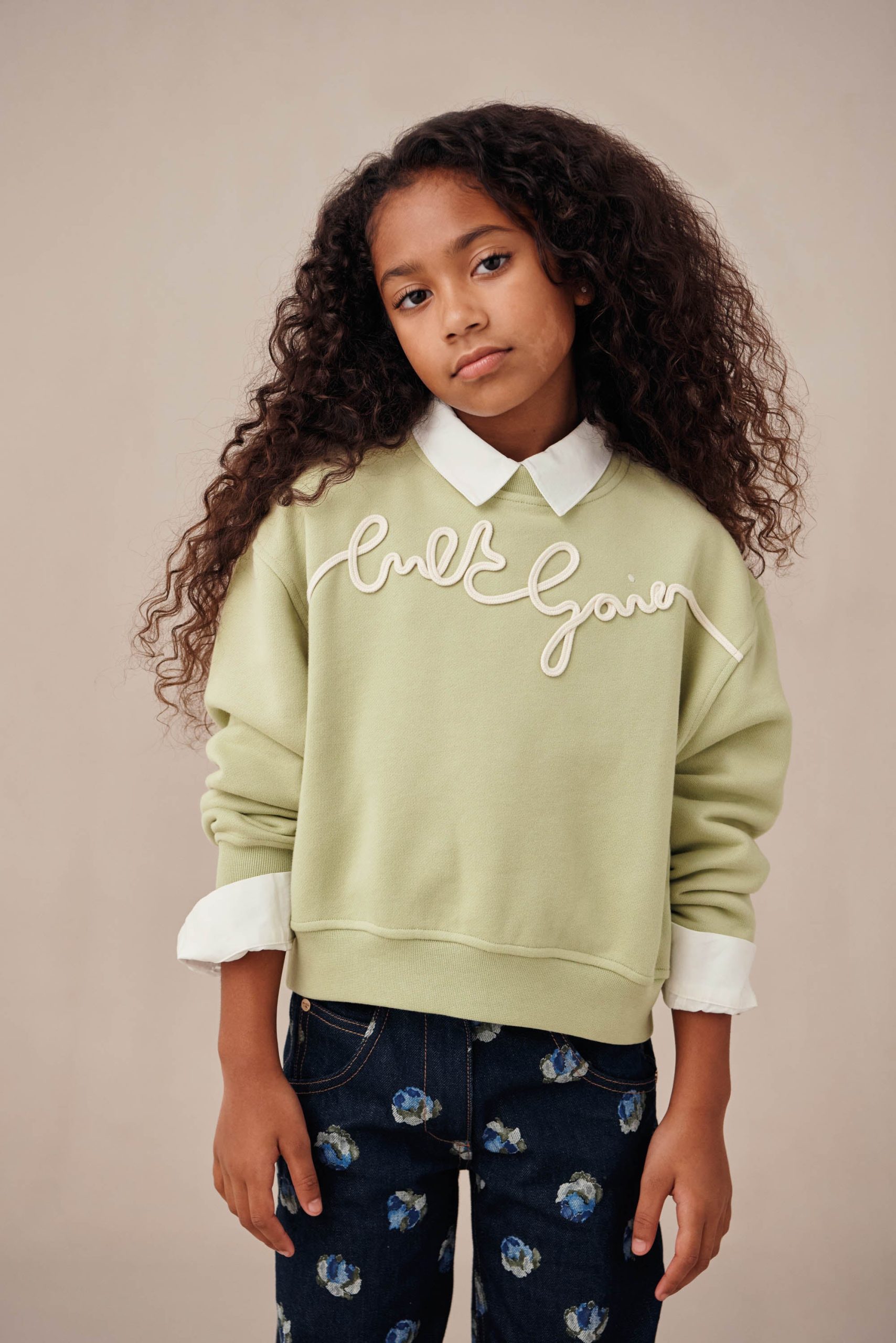 KIDS CARINNA SWEATSHIRT - LIGHT PASTURE - Image 3