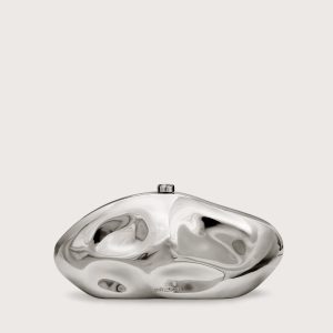CALDERA CLUTCH - SHINY SILVER