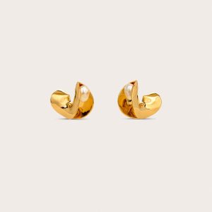 SHIRA EARRING - SHINY BRASS
