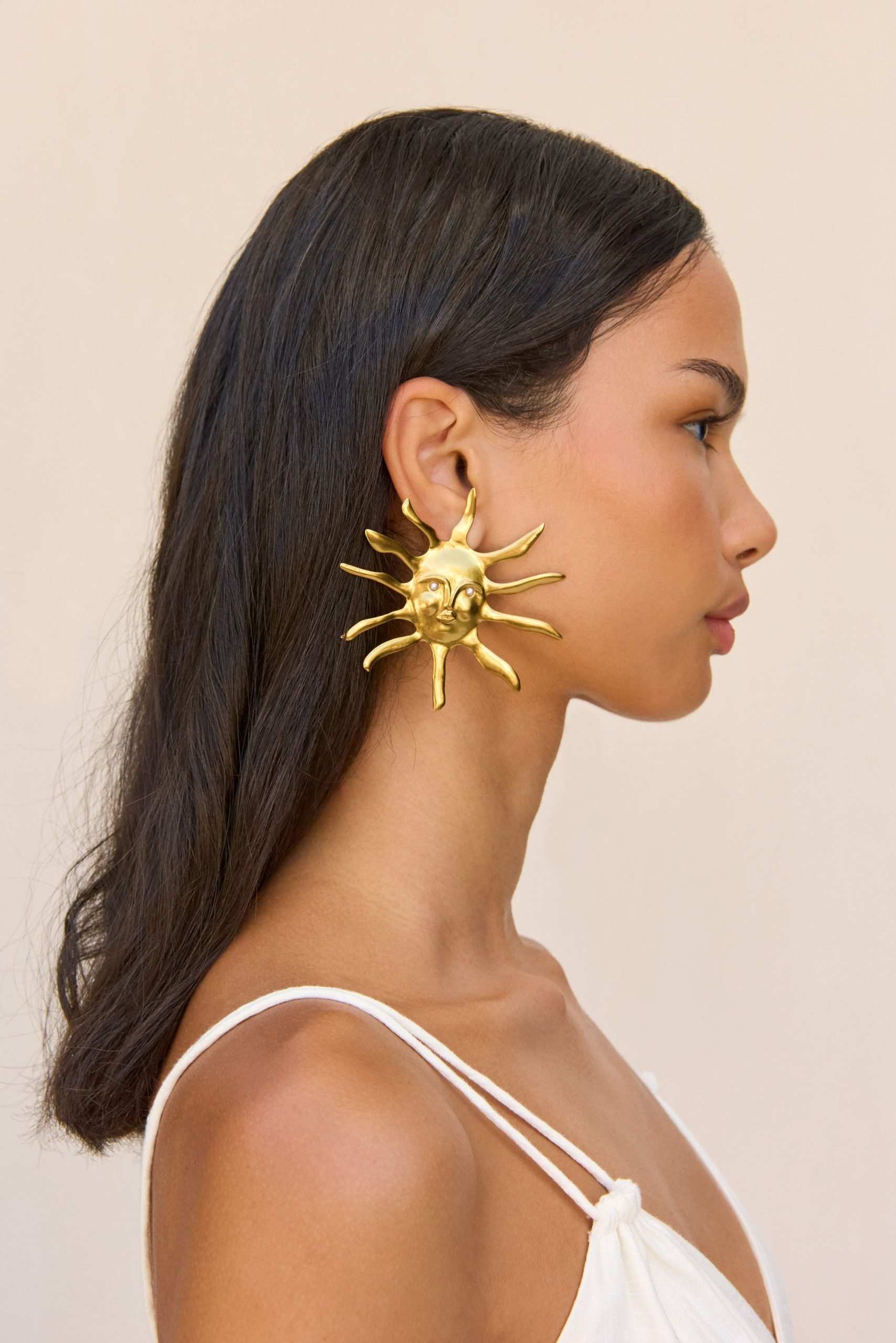 LEO EARRING - ANTIQUE BRASS - Image 3
