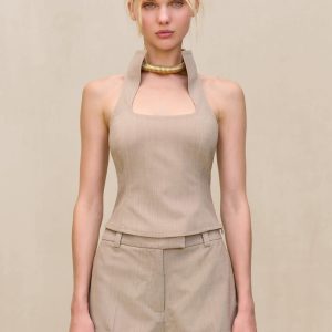 DULCIE TOP - BEIGE