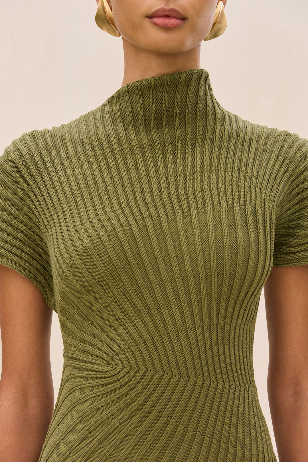 CHRYSTA KNIT DRESS - CEDAR - Image 3