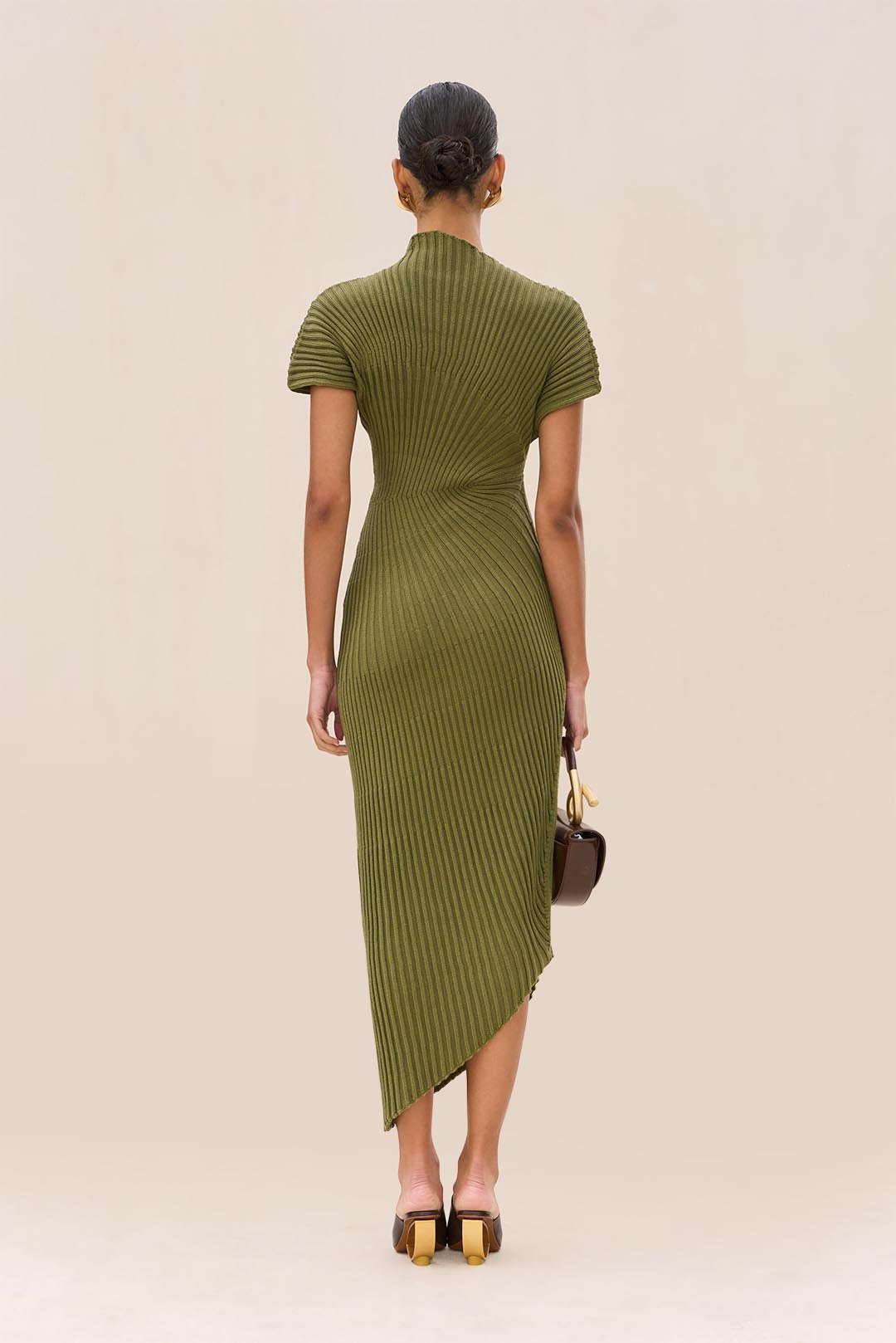 CHRYSTA KNIT DRESS - CEDAR - Image 5