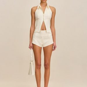 DENNY SHORT - OFF WHITE