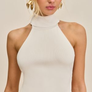 WAKE KNIT TOP - OFF WHITE
