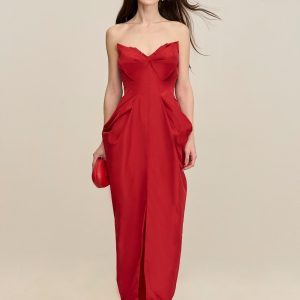 GEMMA GOWN - GARNET