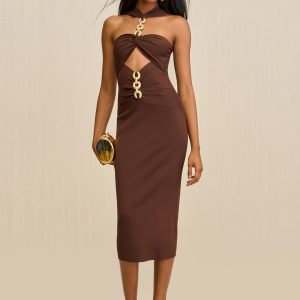 CRISTOS KNIT DRESS - JAVA