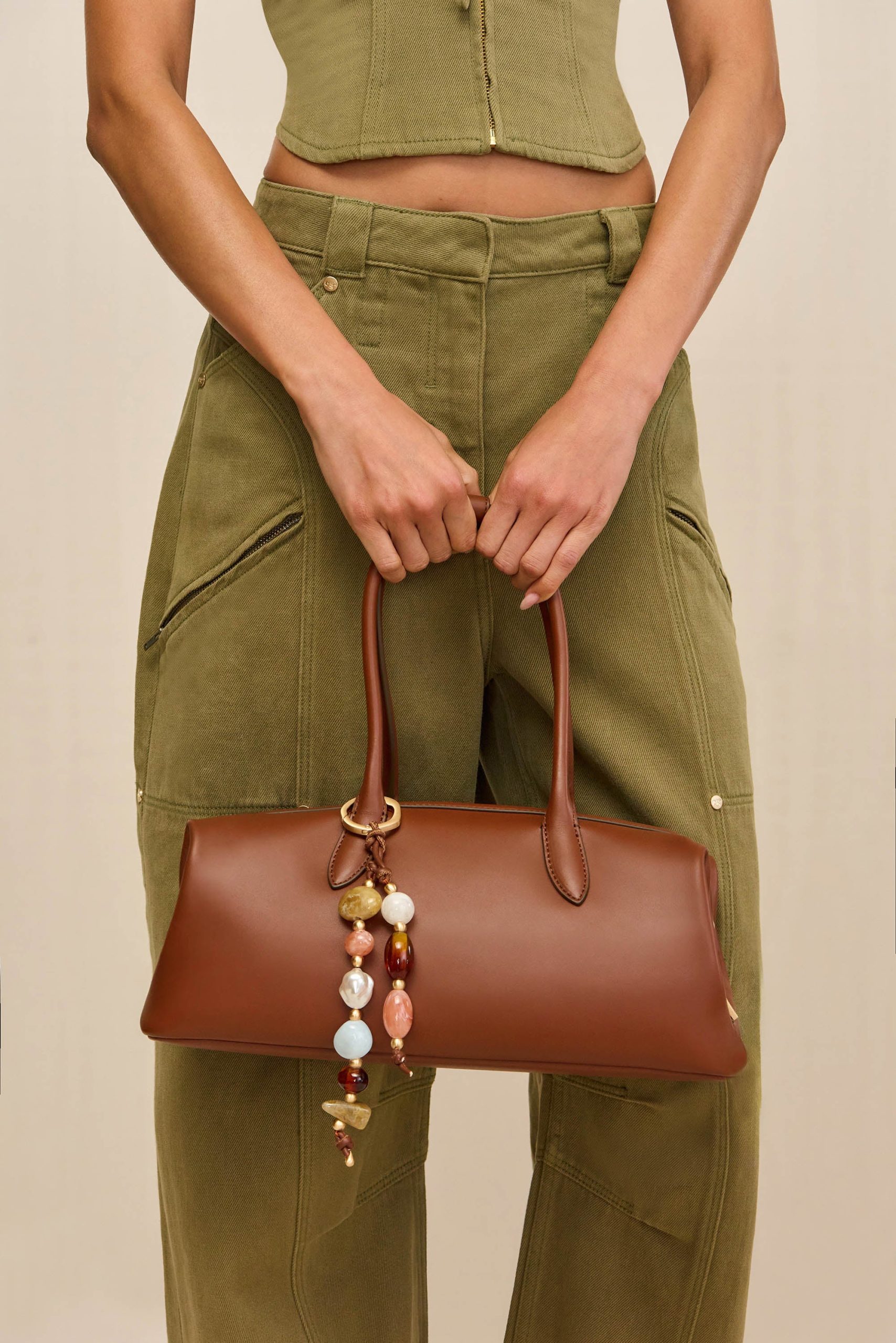RAIA SATCHEL - SADDLE - Image 2