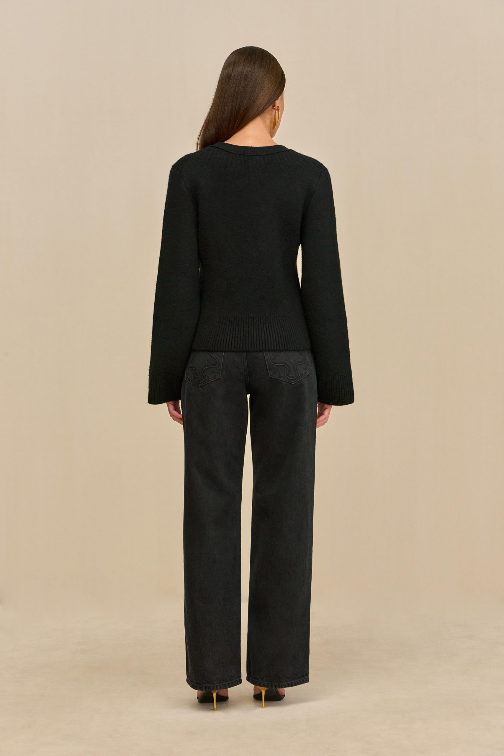 JOS CARDIGAN - BLACK - Image 6