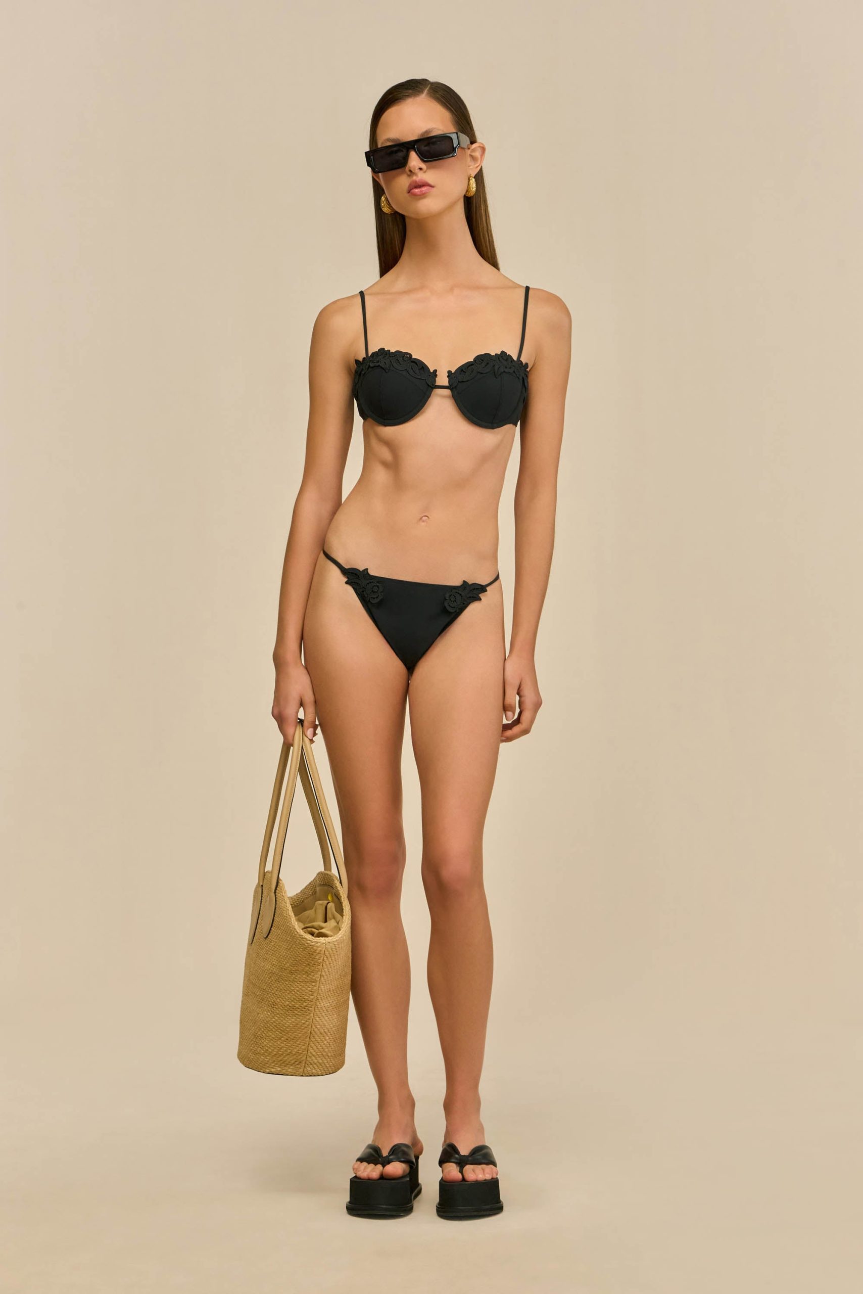 GRETA BIKINI TOP - BLACK - Image 2