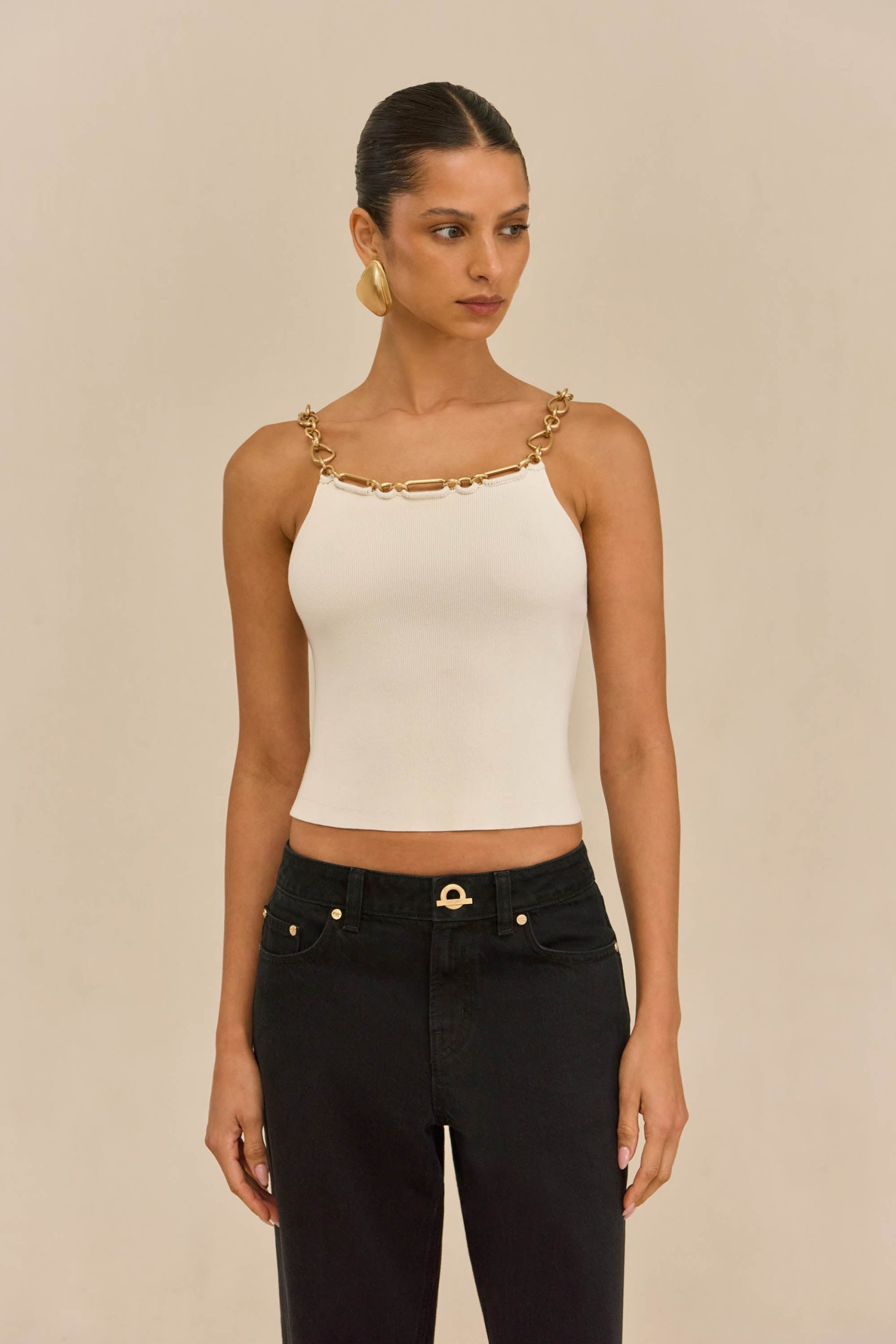 KASSANDRA KNIT TOP - OFF WHITE - Image 4