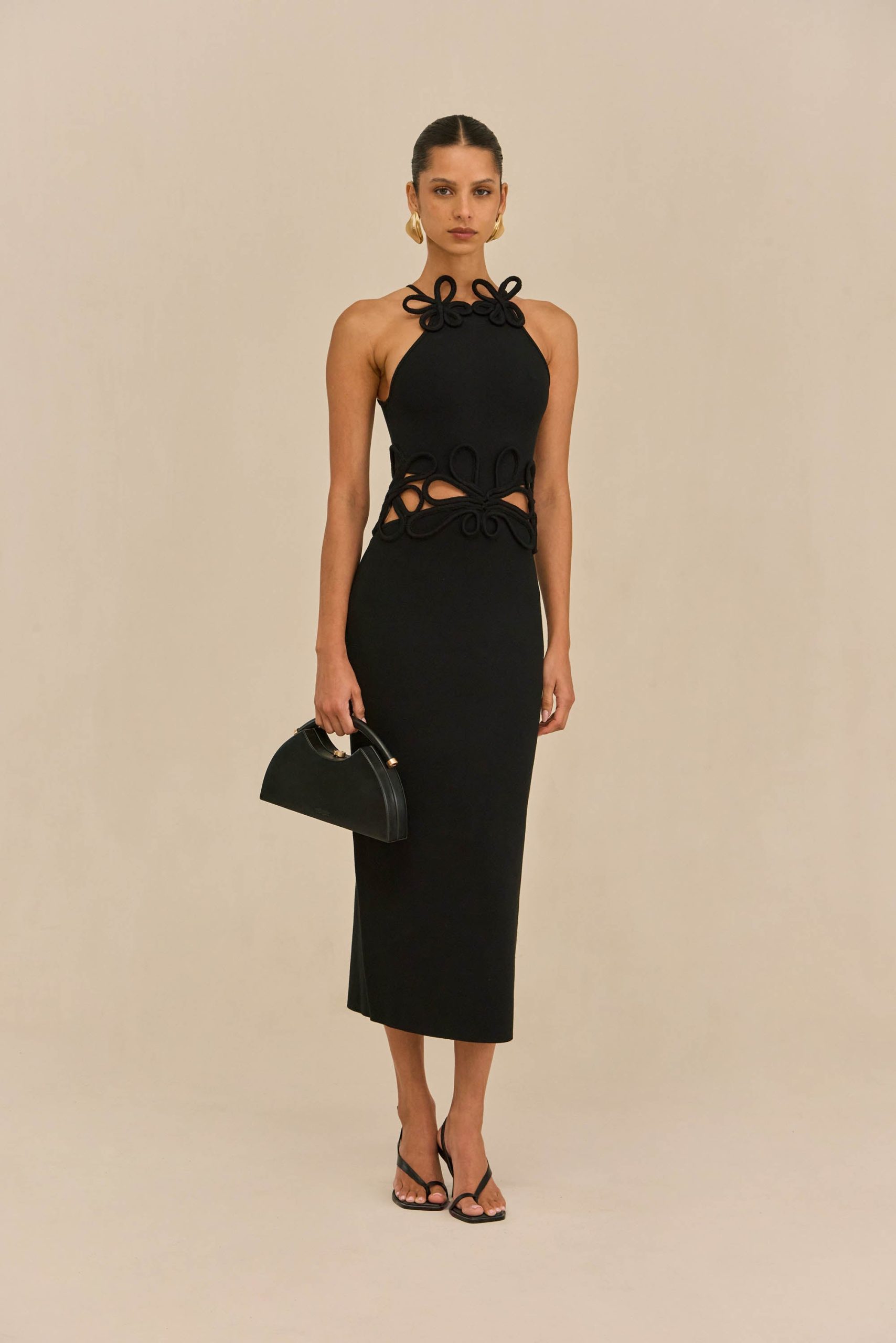 JENA KNIT DRESS - BLACK - Image 2