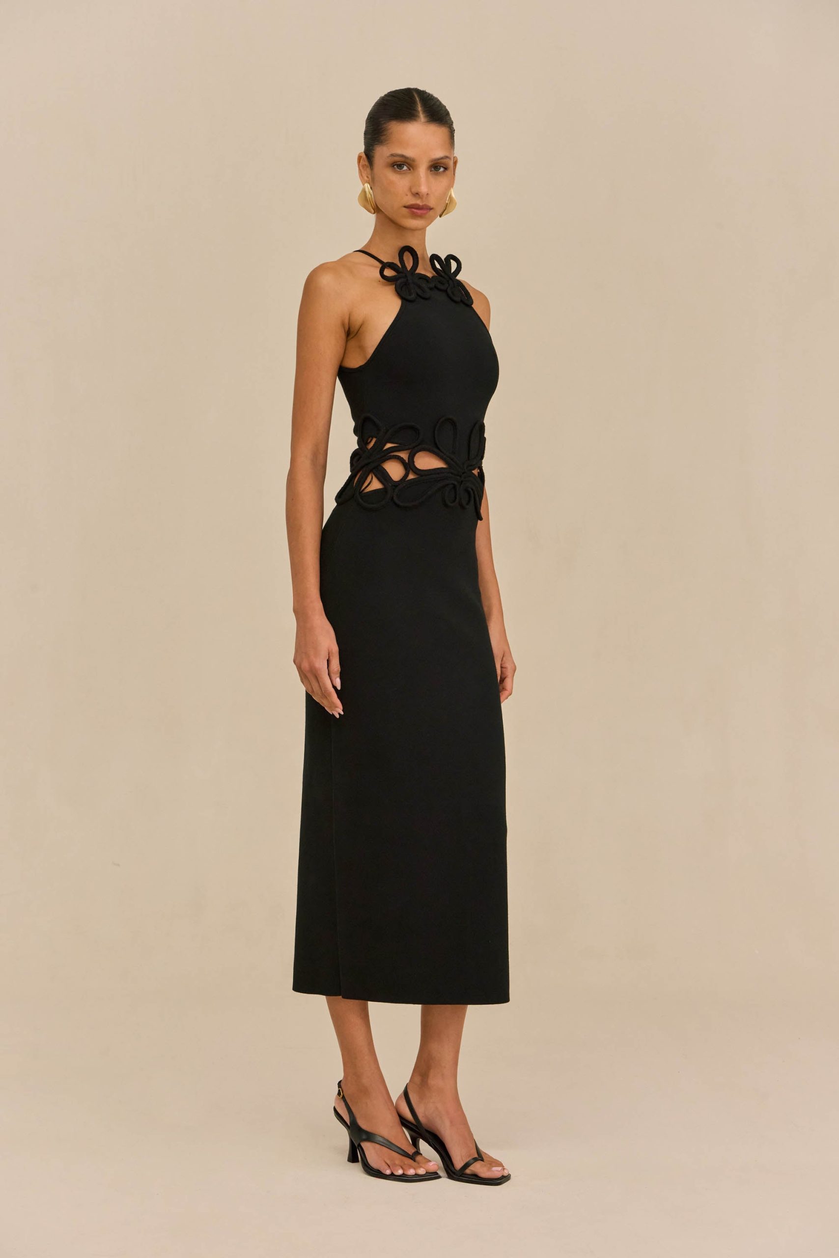 JENA KNIT DRESS - BLACK - Image 6