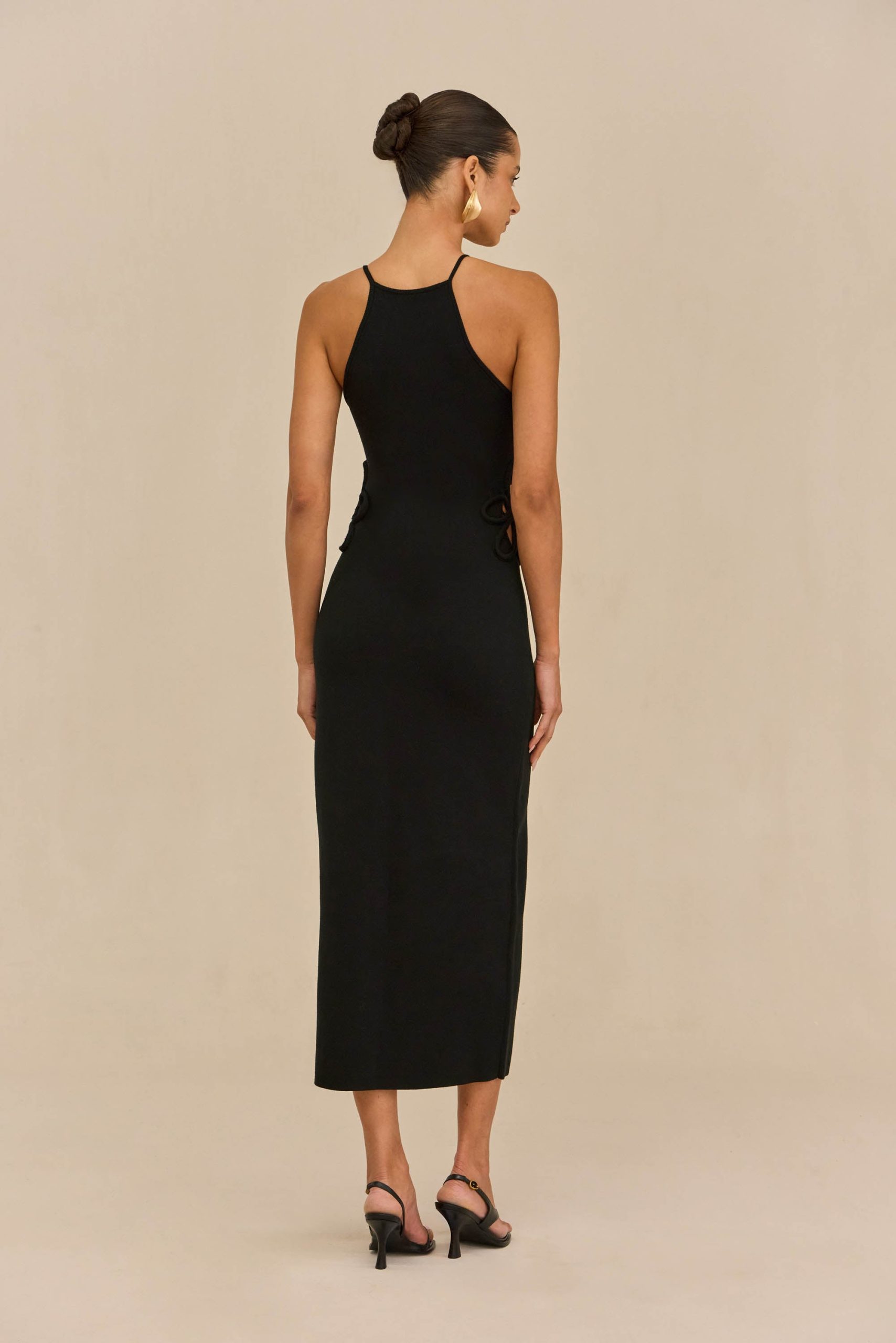 JENA KNIT DRESS - BLACK - Image 7