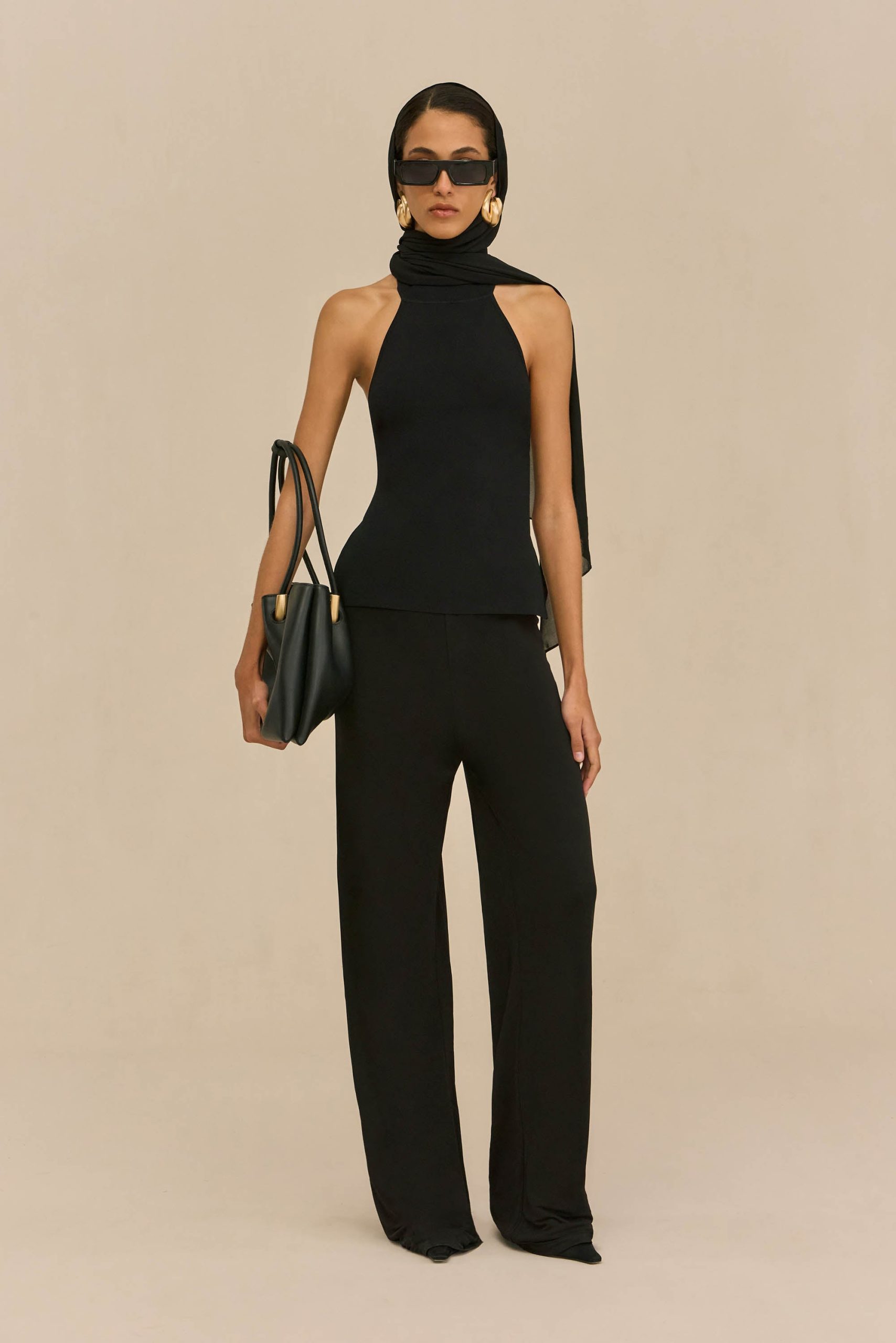 STACIE PANT - BLACK CREPE - Image 2