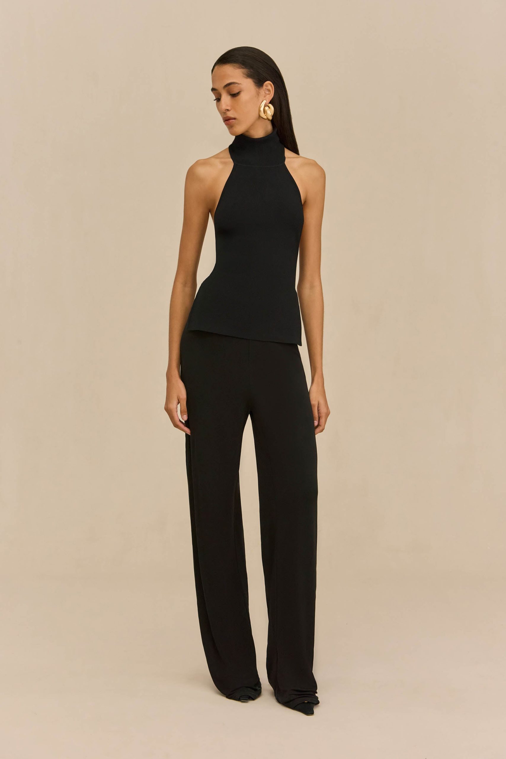 STACIE PANT - BLACK CREPE - Image 3
