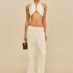 KORA PANT - OFF WHITE LINEN