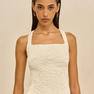 STELLA KNIT TOP - OFF WHITE