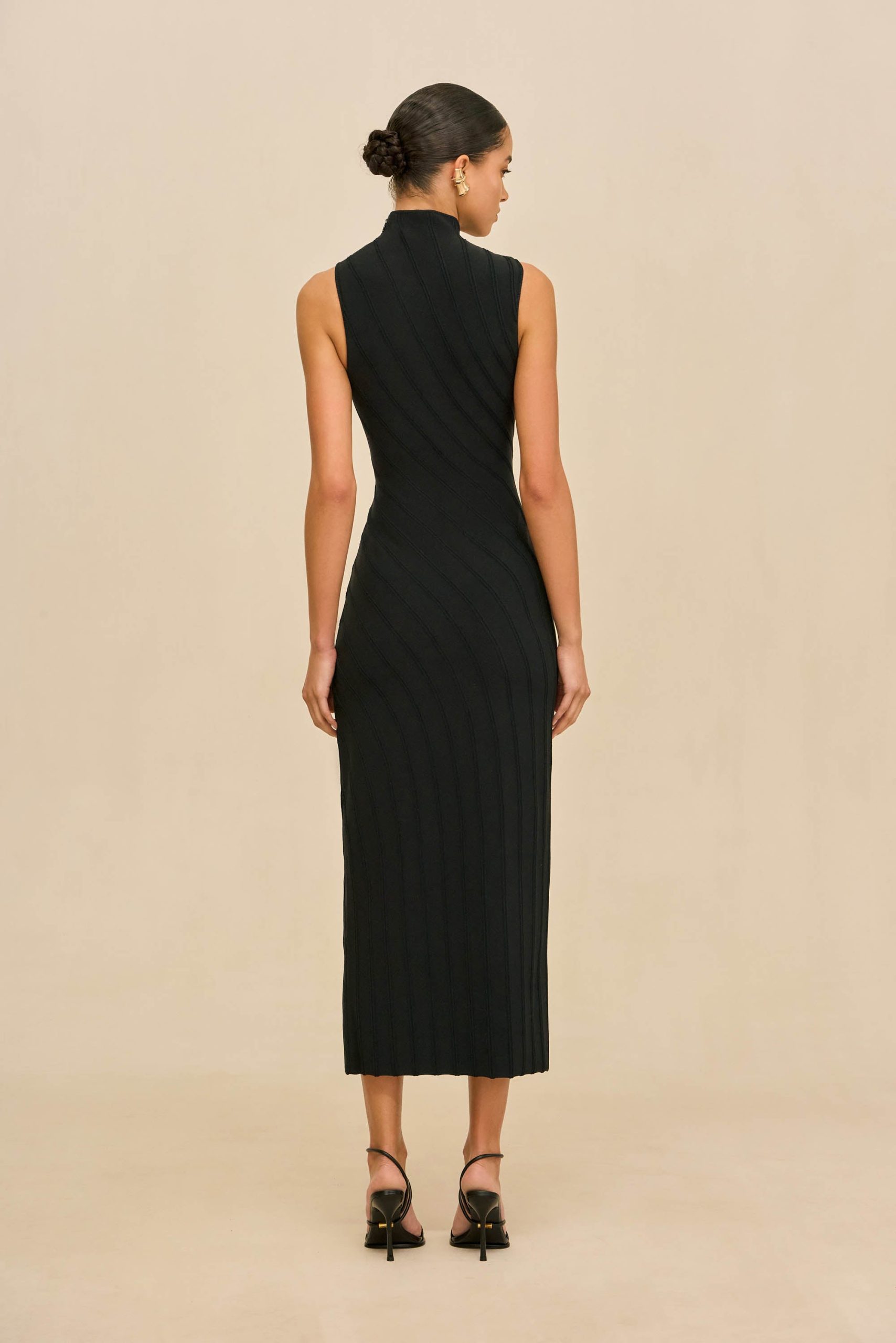 JESSICA KNIT DRESS - BLACK - Image 6