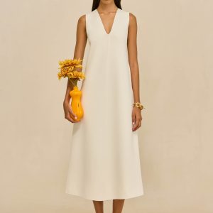 VIOLLET KNIT DRESS - OFF WHITE
