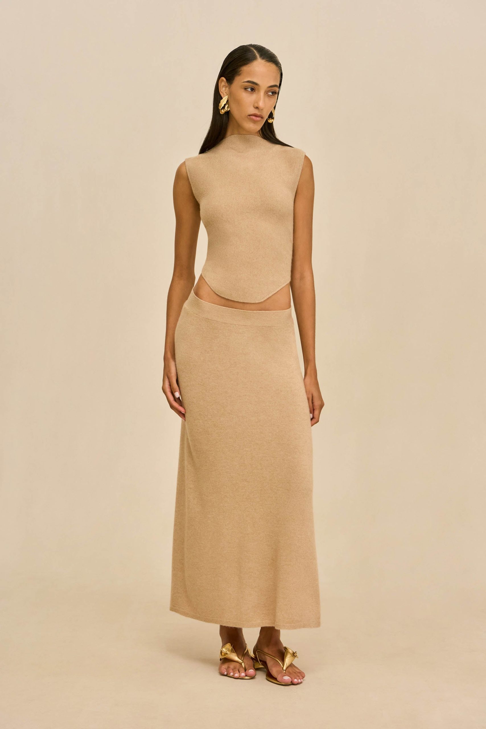 INFINITY SKIRT - SESAME