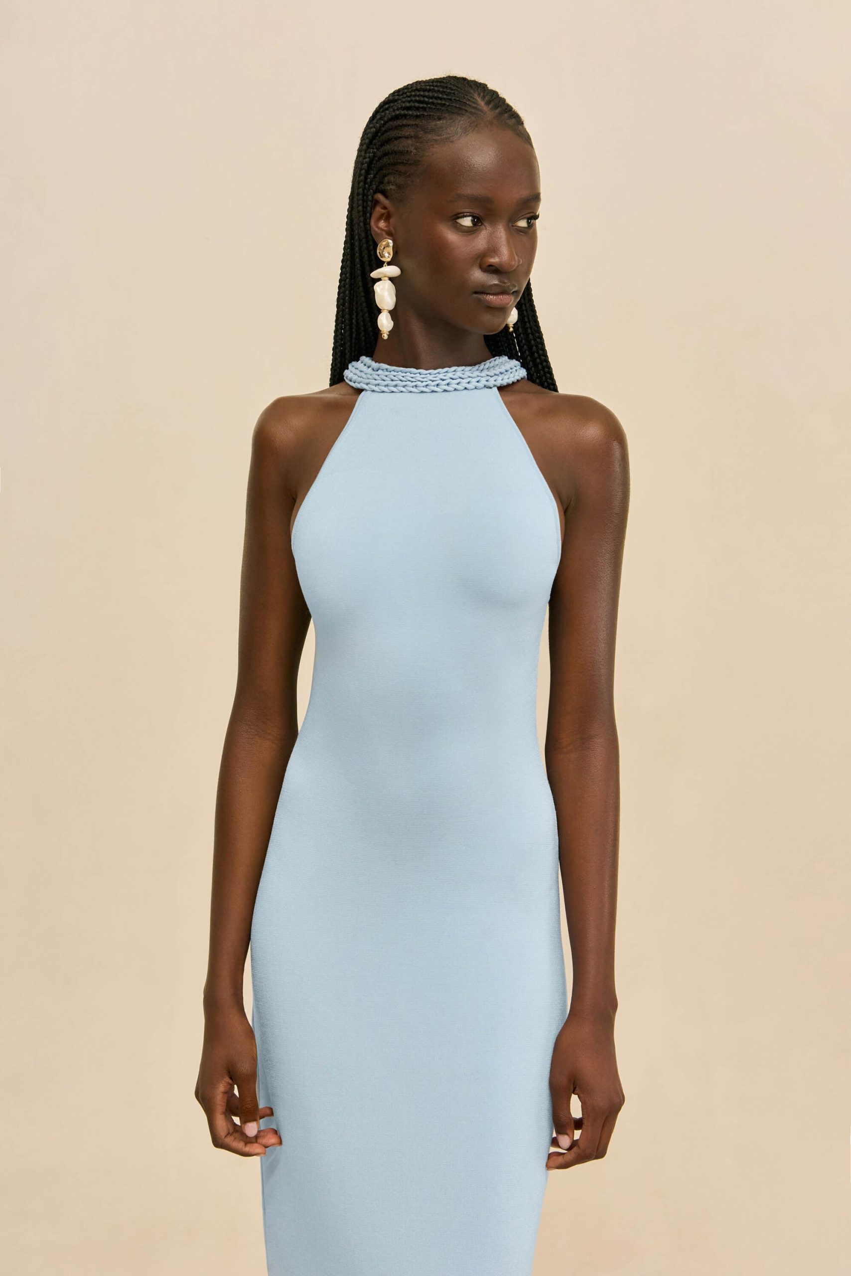 CASSIDY KNIT GOWN - COASTAL - Image 3