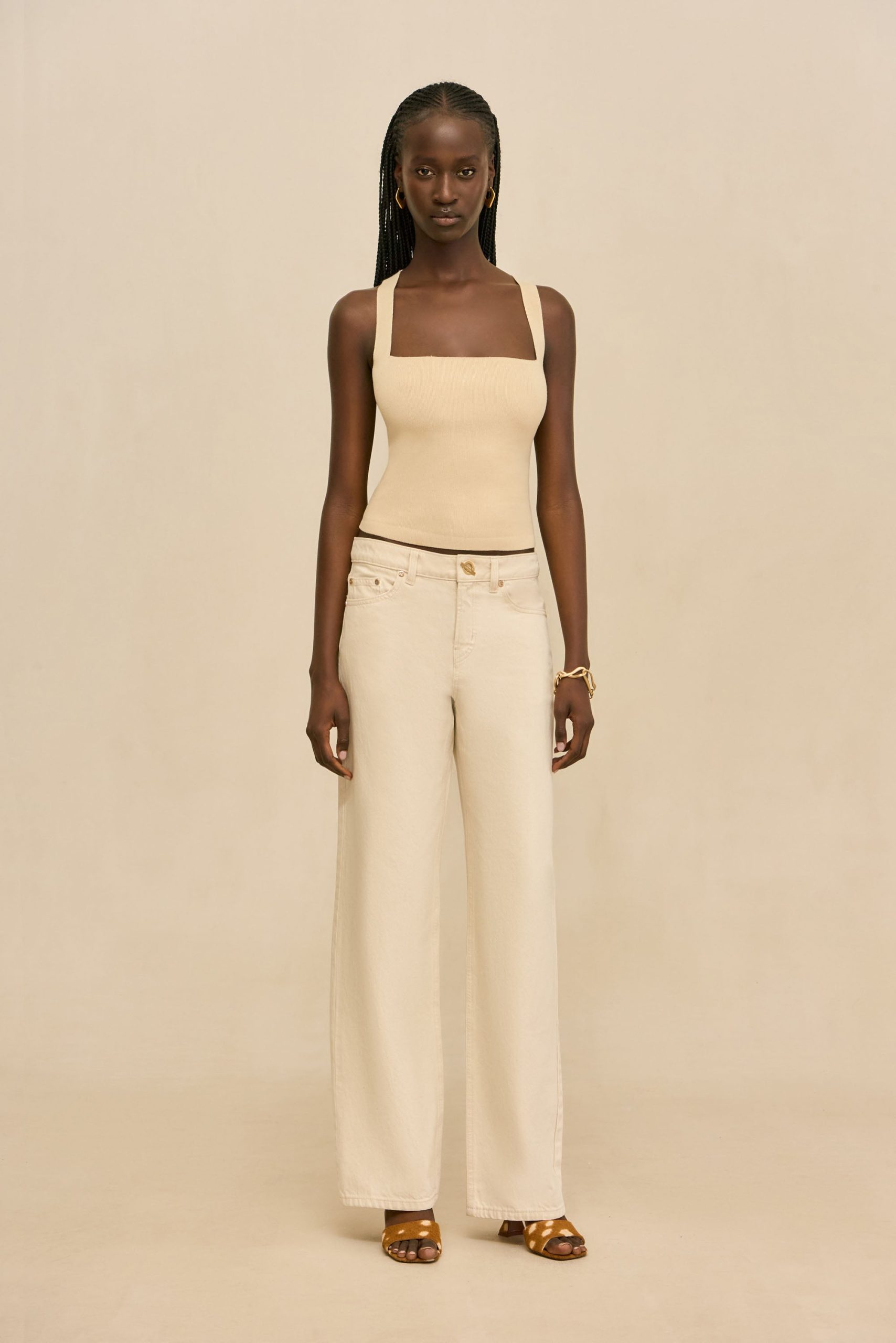 CRAWFORD KNIT TOP - BEACH - Image 2