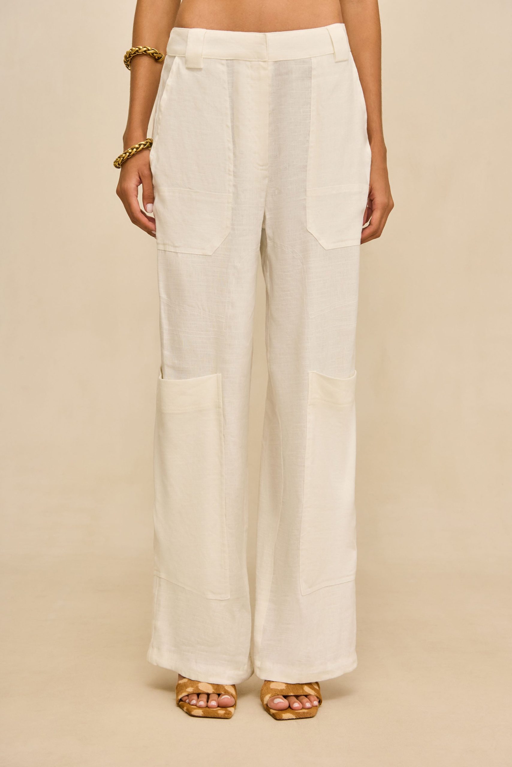 WYNN PANT - OFF WHITE LINEN - Image 2