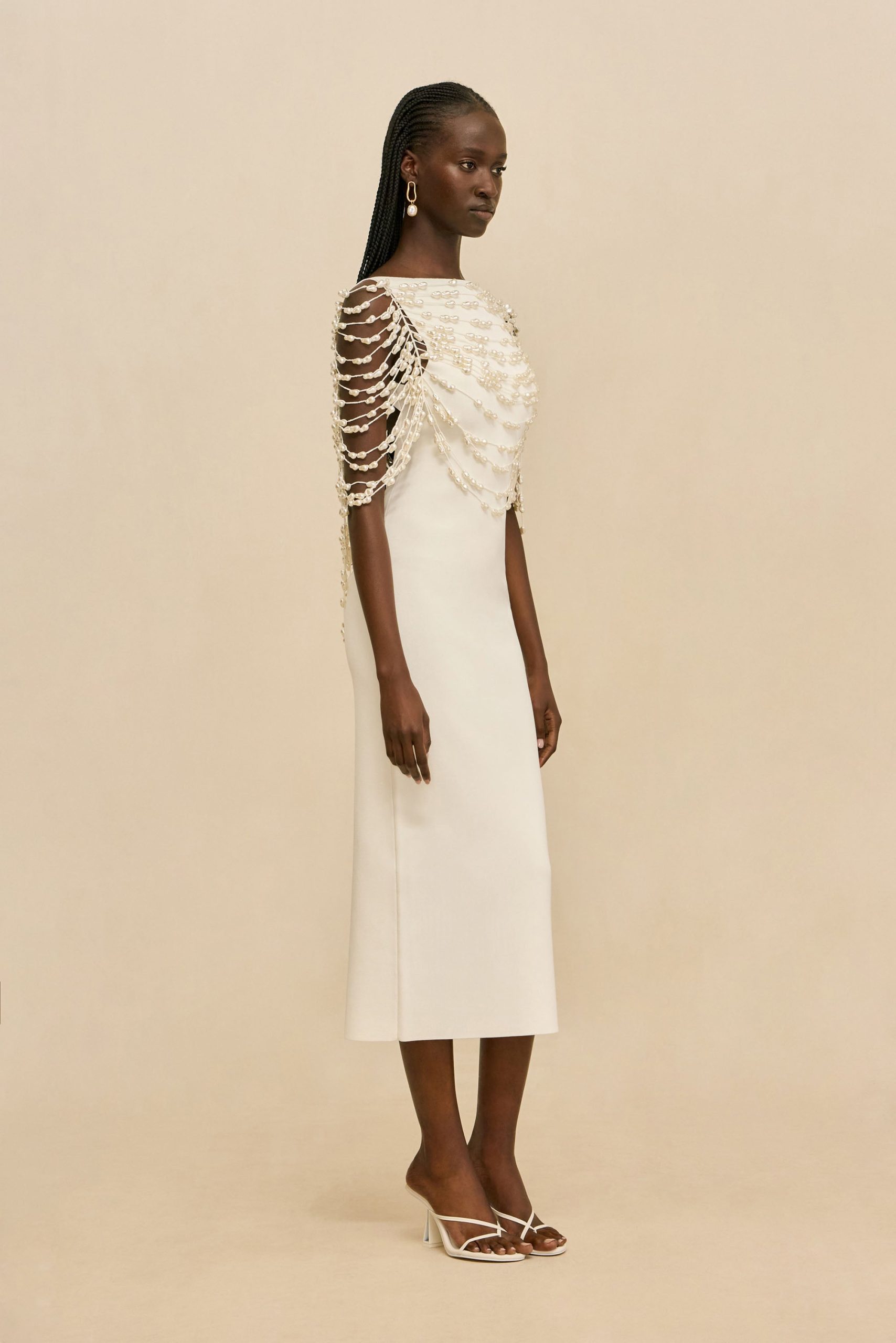 MERI KNIT DRESS - OFF WHITE - Image 6