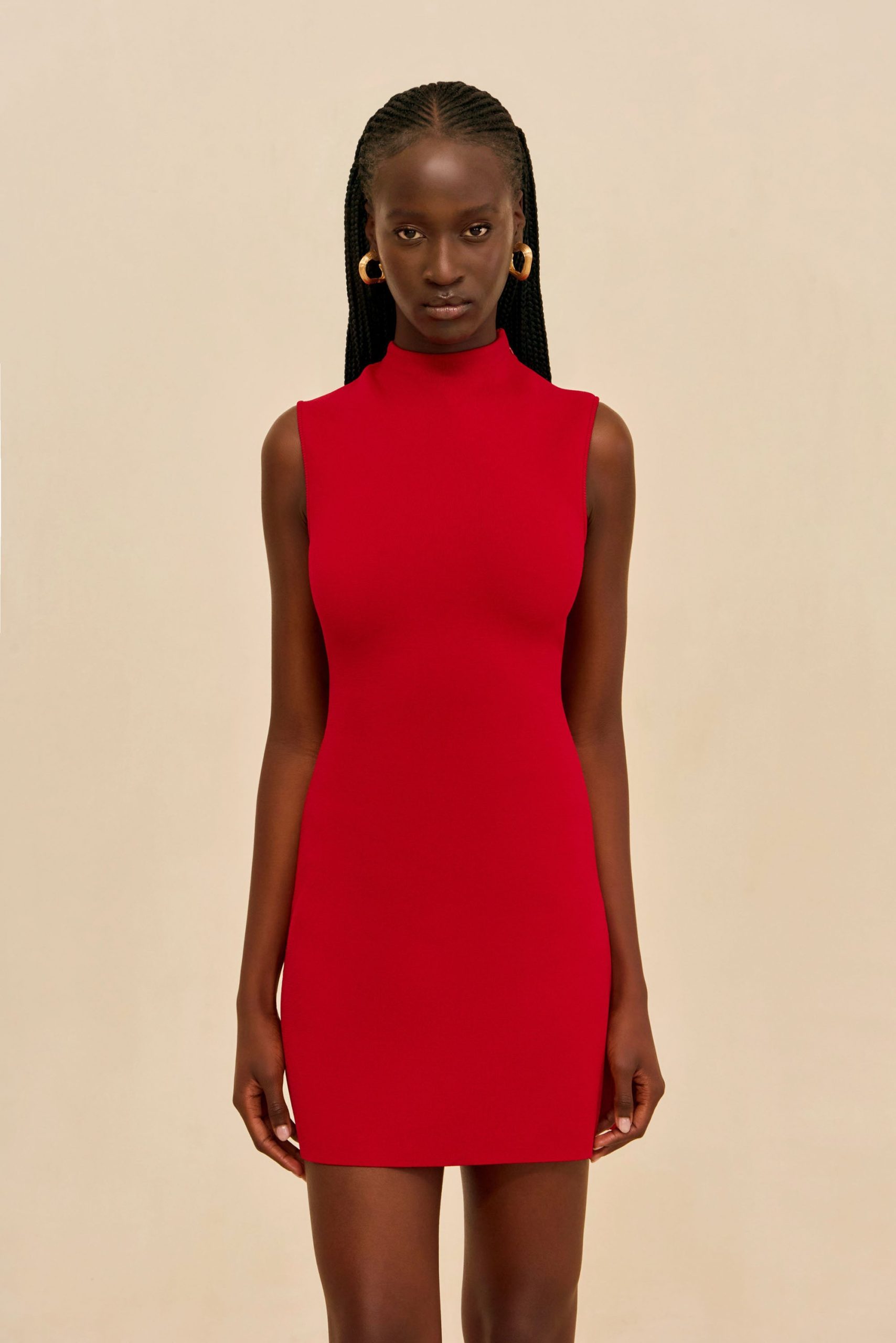 HARLOW KNIT DRESS - MERLOT - Image 6