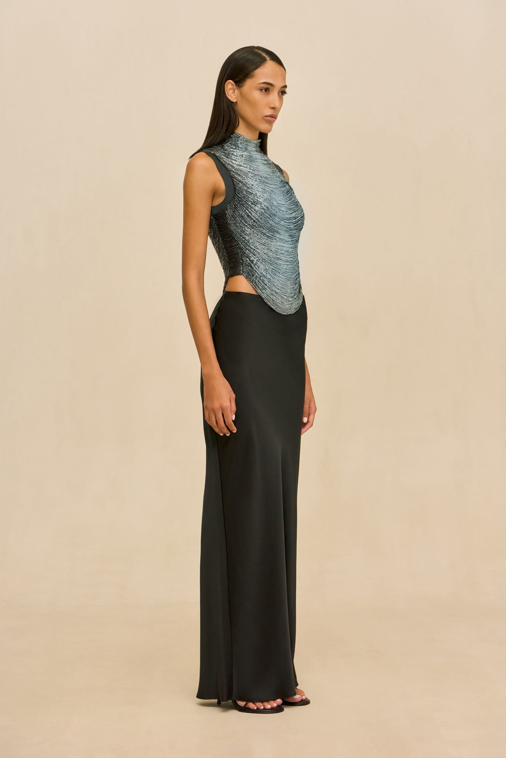 CHANTEL SKIRT - BLACK - Image 3