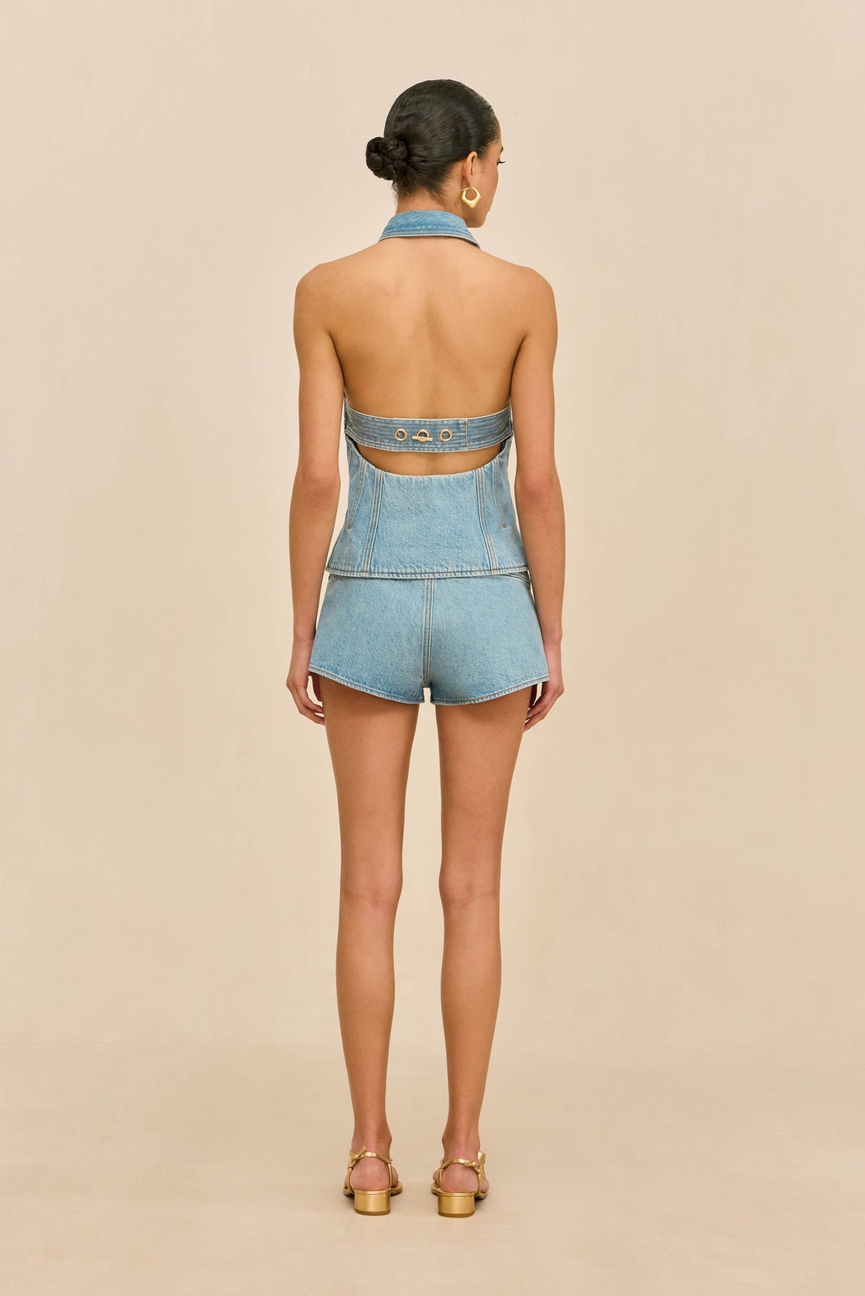 DENNY DENIM SHORT - VINTAGE BLUE - Image 4