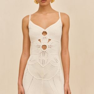 MARLOW KNIT DRESS - OFF WHITE