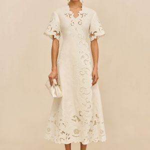 JAIRAYA DRESS - OFF WHITE
