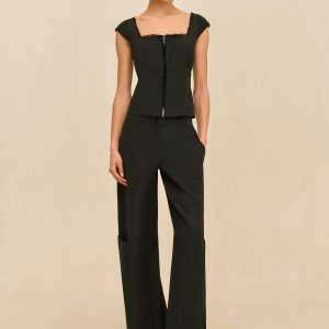 WYNN LOW RISE PANT - BLACK