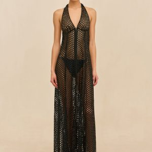 MALIKA COVERUP DRESS - BLACK