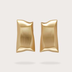 ALAYA EARRING - BRUSHED BRASS