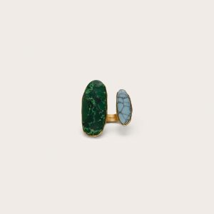 AMI RING - DEEP BASIL MULTI
