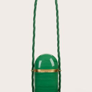 AMULET CLUTCH - DEEP BASIL