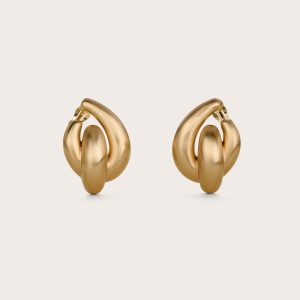 AUDRINA EARRING - BRUSHED BRASS