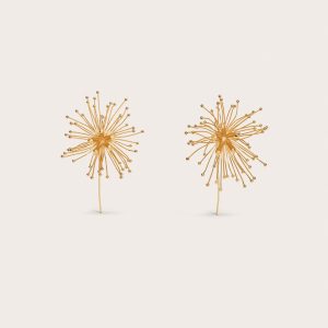 DAMITA EARRING - SHINY BRASS