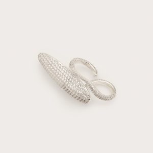 FIORE RHINESTONE RING - SILVER