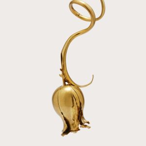 FLORAH CLUTCH - ANTIQUE BRASS