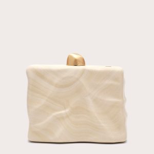 FLYN CLUTCH - TRAVERTINE