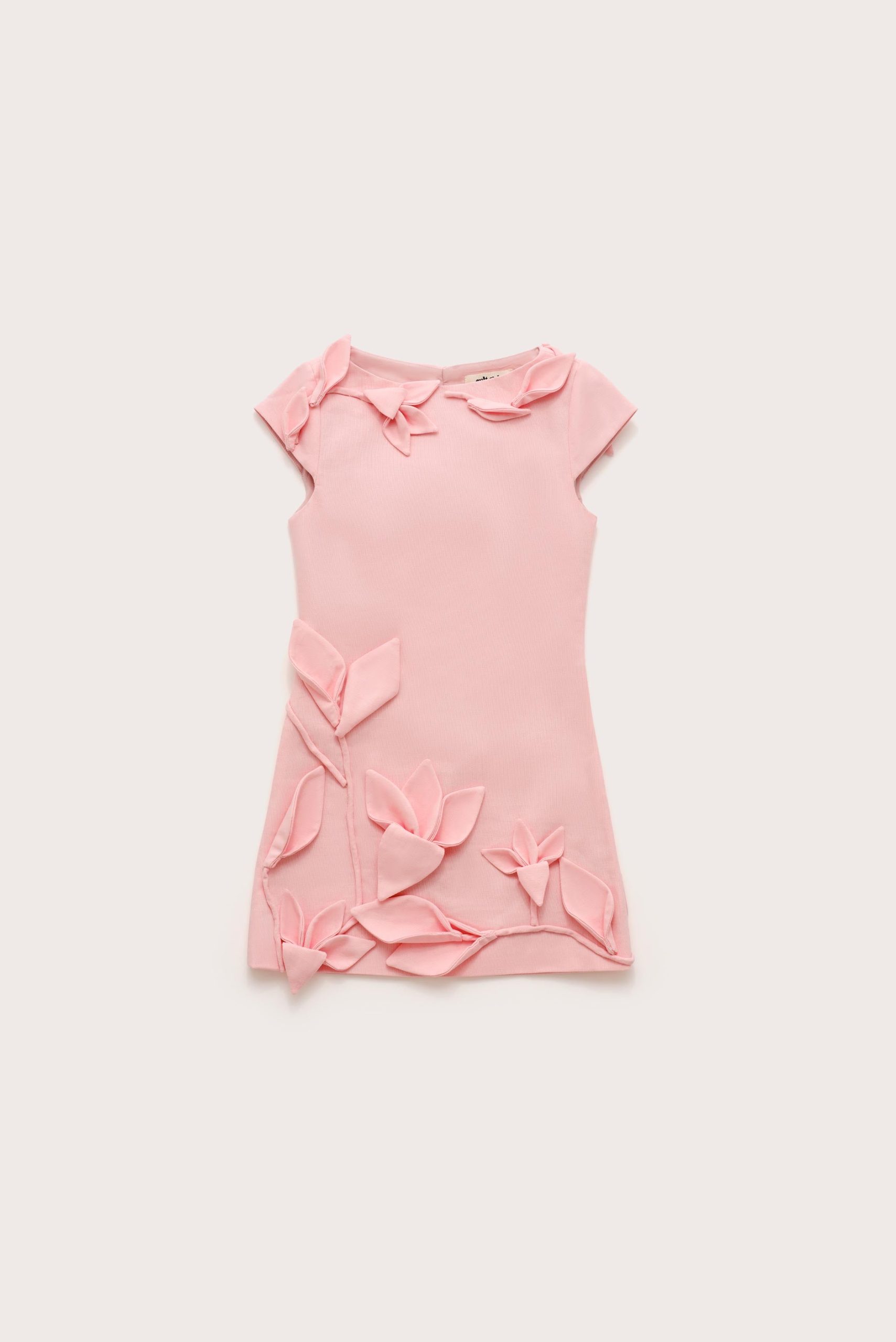 KIDS WISTERIA DRESS - PETAL PINK - Image 4