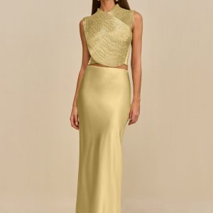 CHANTEL SKIRT - LIGHT GOLD