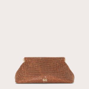 LILLIA RHINESTONE MINI CLUTCH - SMOKED TOPAZ